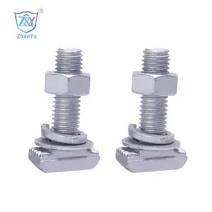 Горещо поцинкован стоманен T-болт с вграден HAFEN канален канал