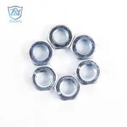 Dado gjashtëkëndore prej çeliku me karboni DIN934 Bulon dhe dado gjashtëkëndëshe të galvanizuar Fabrika