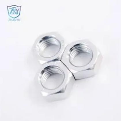 Dado gjashtëkëndore prej çeliku me karboni DIN934 Bulon dhe dado gjashtëkëndëshe të galvanizuar Fabrika