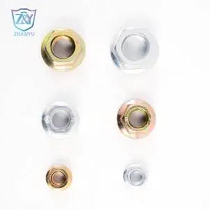 碳钢 DIN6923 六角法兰螺母出厂价 M5-M30 锌