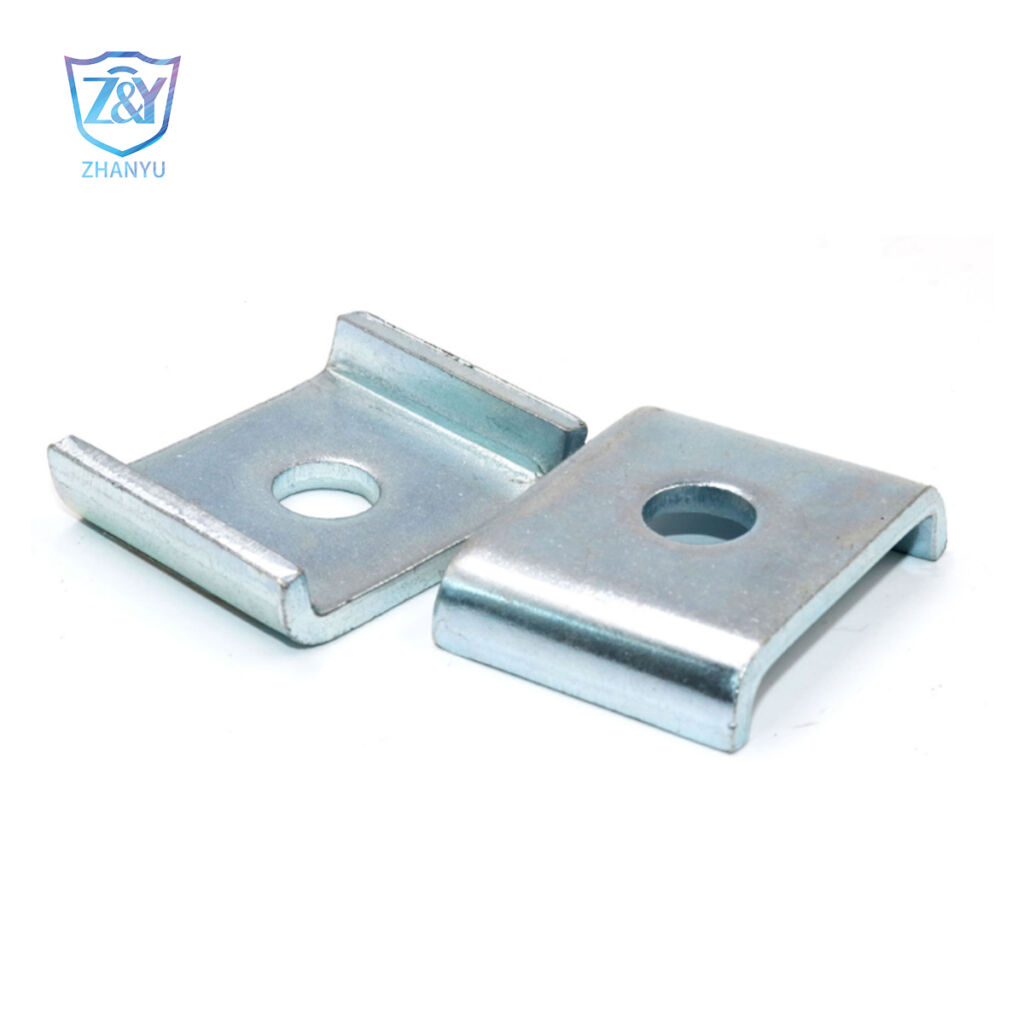 accessoris d'unistrut, Conjunt de canal de puntal: suport de placa plana de connector en forma de T de 4 forats