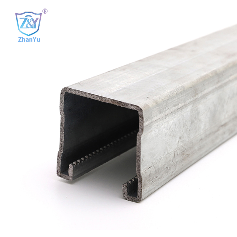 Unistrut Стандартна C канална опора без дупки 1-5/8″x1-5/8″ с HDG, Прахово боядисване, Цинк